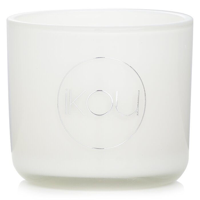 iKOU Joy natural wax candle with Australian white flannel flower 85g