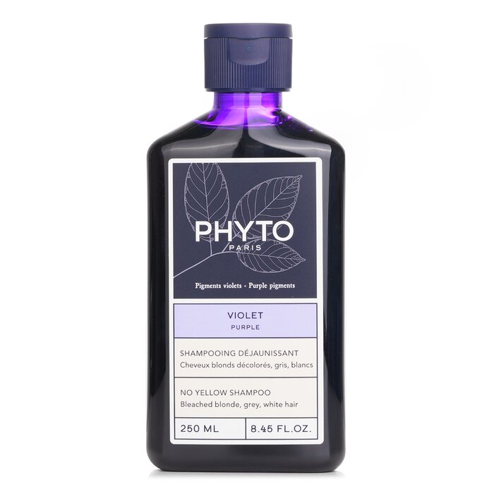 Phyto no yellow shampoo for gray, white, and bleached hair 250ml