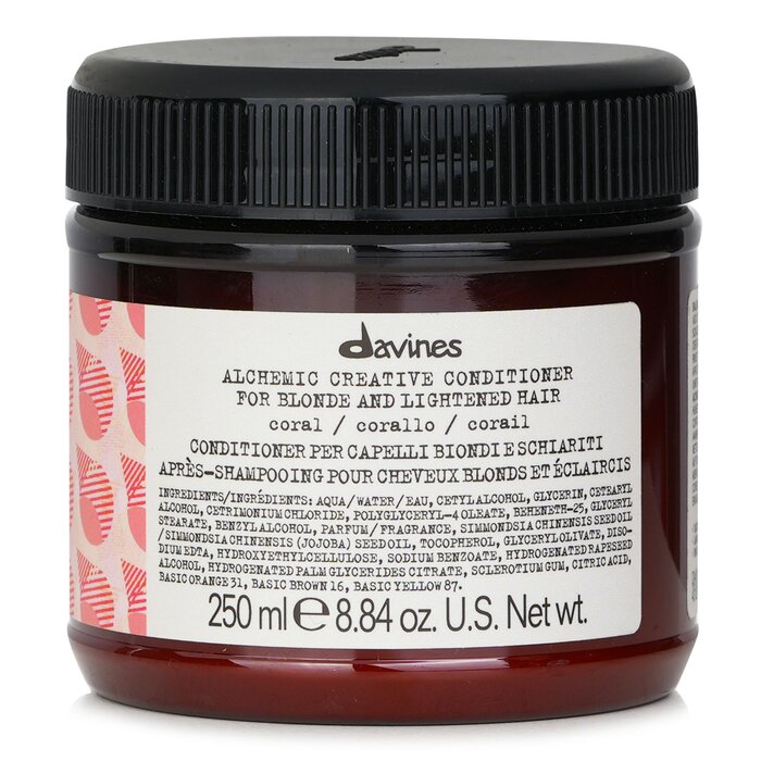 Davines Alchemic Creative Conditioner - Coral for blonde and lightened hair 250ml/8.84oz