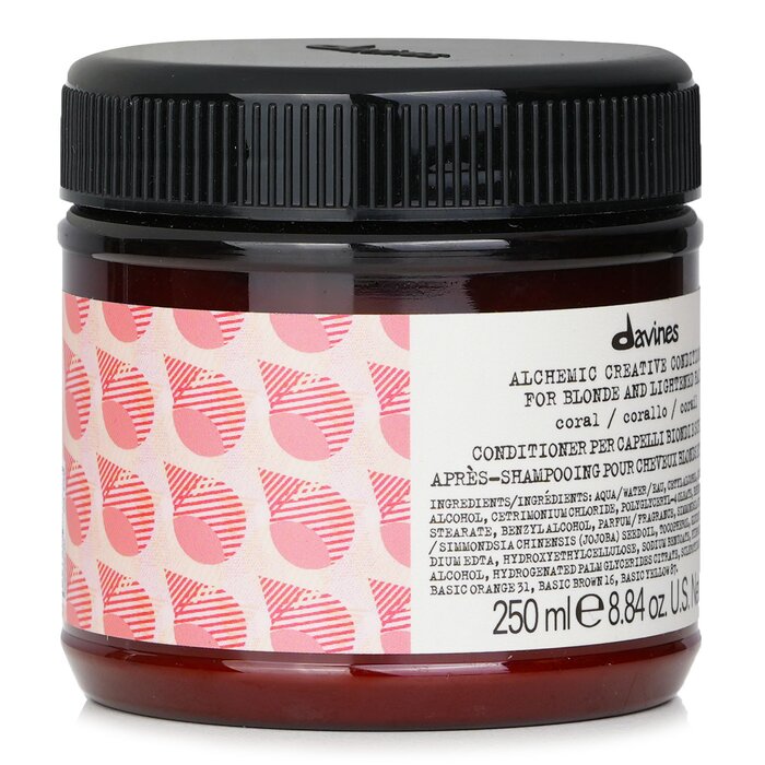 Davines Alchemic Creative Conditioner - Coral for blonde and lightened hair 250ml/8.84oz