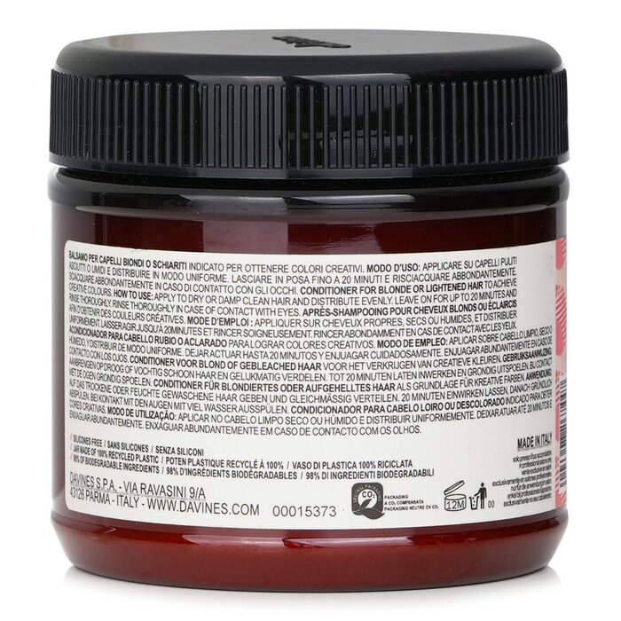 Davines Alchemic Creative Conditioner - Coral for blonde and lightened hair 250ml/8.84oz