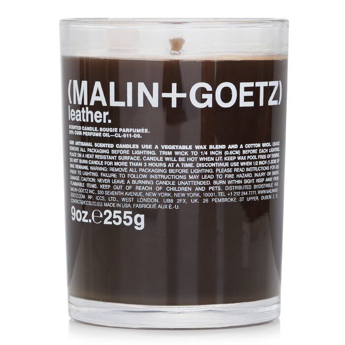 MALIN+GOETZ scented candle in leather 260g/9oz