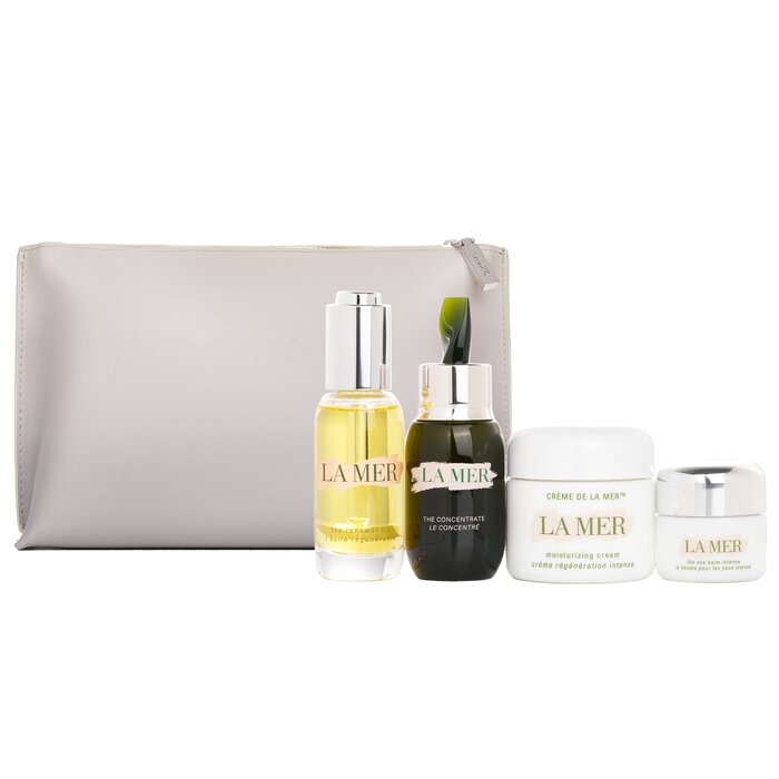 La Mer most-covered travel collection (4 pcs + 1 bag)