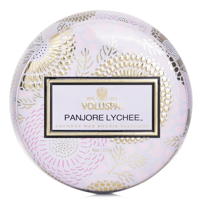 Voluspa Panjore Lychee decorative tin candle 113g/4oz