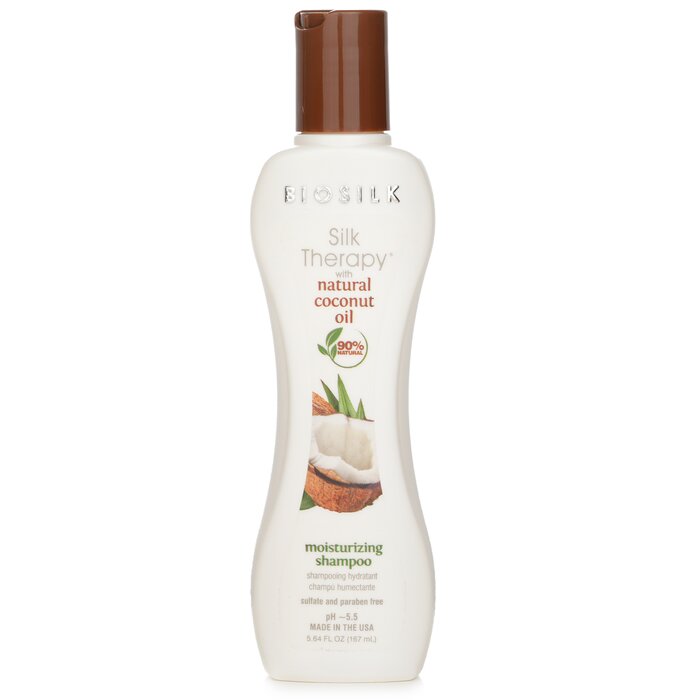 Biosilk Silk Therapy coconut oil moisturizing shampoo 167ml/5.64oz