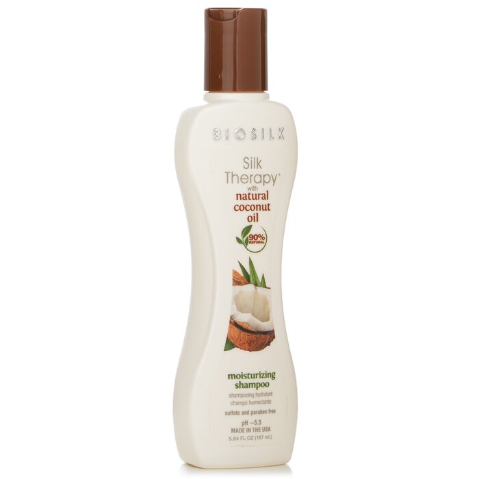 Biosilk Silk Therapy coconut oil moisturizing shampoo 167ml/5.64oz