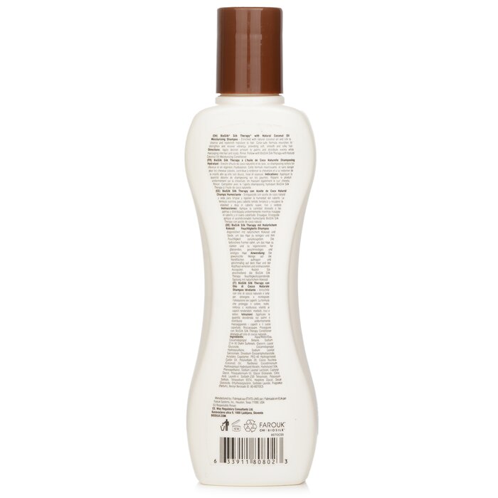 Biosilk Silk Therapy coconut oil moisturizing shampoo 167ml/5.64oz