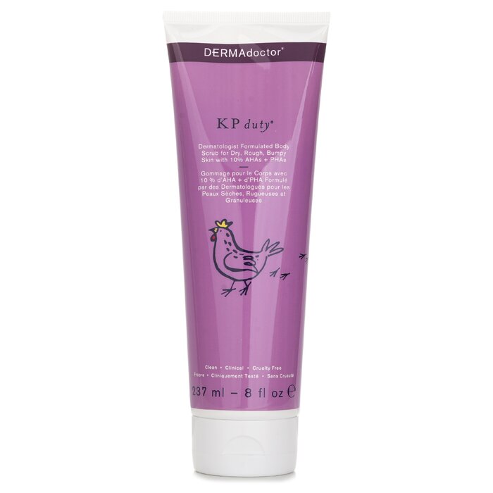 DERMAdoctor KP Duty body scrub with green tea and willow bark 237ml/8oz