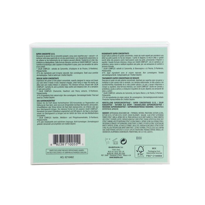 Darphin Intral Rescue Super Concentrate calming serum 4x7ml/0.24oz