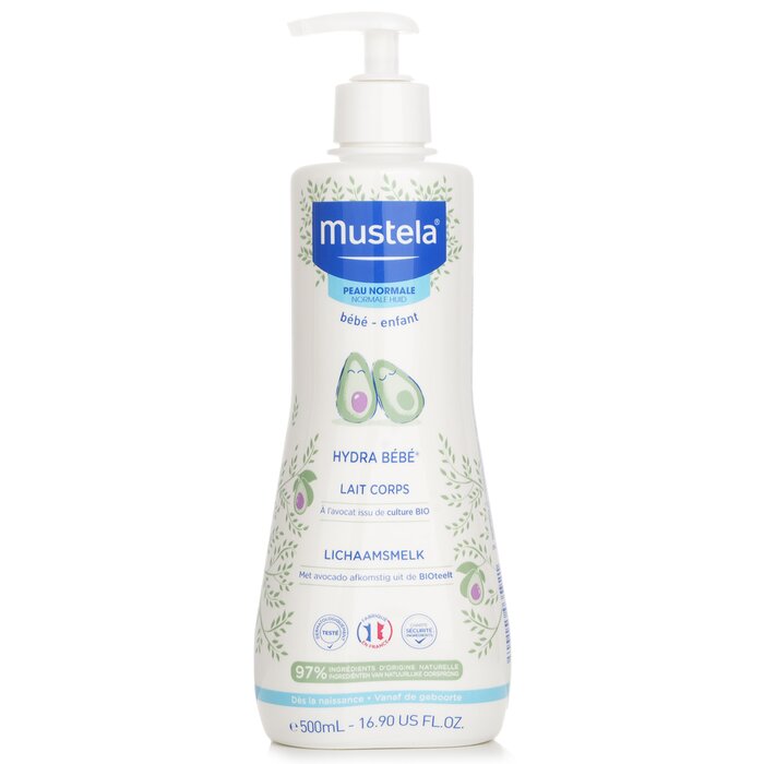 Mustela Hydra-Bebé body lotion with organic avocado for normal skin 500ml/16.9oz