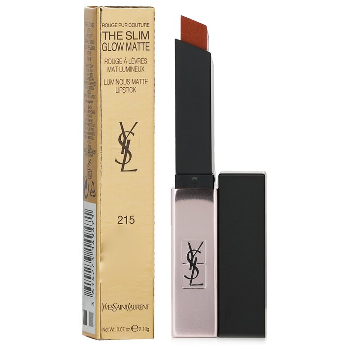 Yves Saint Laurent Rouge Pur Couture The Slim Glow Matte lipstick - #215 Undisclosed Camel 2.1g/0.07oz