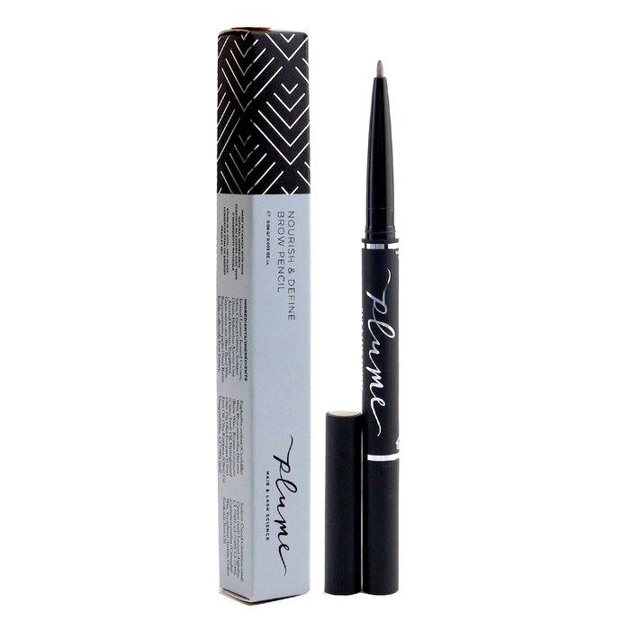 Plume Science nourish and define refillable brow pencil in endless midnight 0.08g/0.003oz