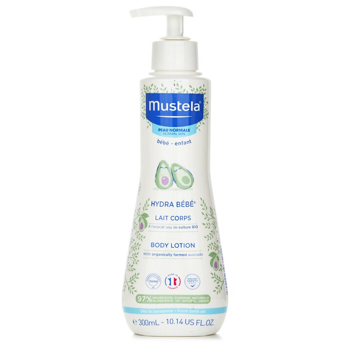 Mustela Hydra-Bebé body lotion with organic avocado for normal skin 300ml/10.14oz