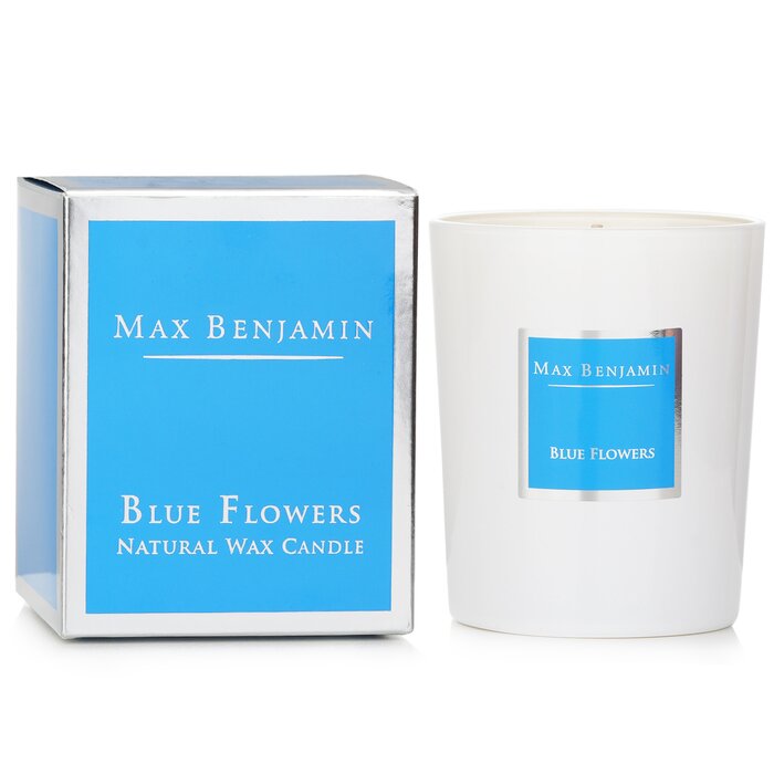 Max Benjamin blue flowers candle 190g/6.5oz