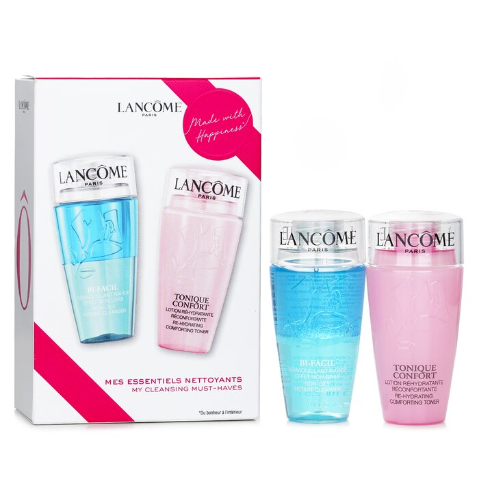 Lancôme My Cleansing Must-Haves Set: Bi-Facil Cleanser 75ml + Confort Tonique Toner 75ml