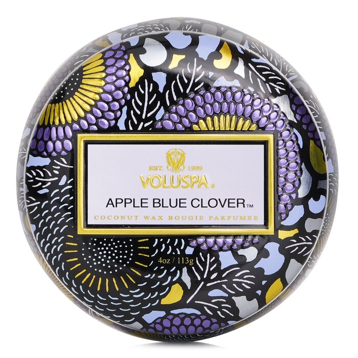 Voluspa mini tin candle - Apple blue clover 113g/4oz