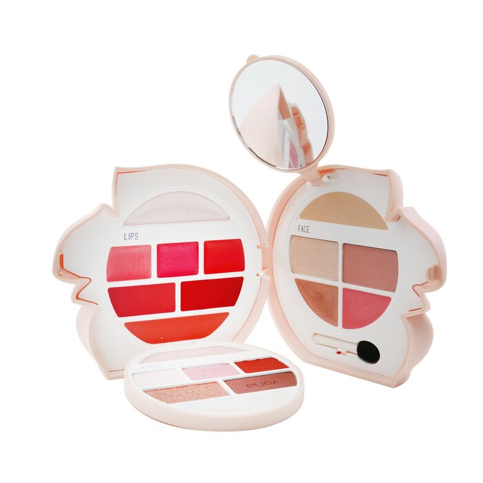 Pupa Squirrel 3 Kit - # 011 makeup set 20.8g/0.73oz for face, eyes, and lips with highlighters, blush, and eyeshadows