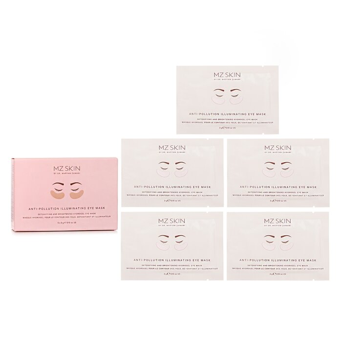 MZ Skin anti-pollution illuminating eye masks 5x 3g/0.1oz