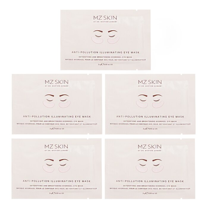 MZ Skin anti-pollution illuminating eye masks 5x 3g/0.1oz