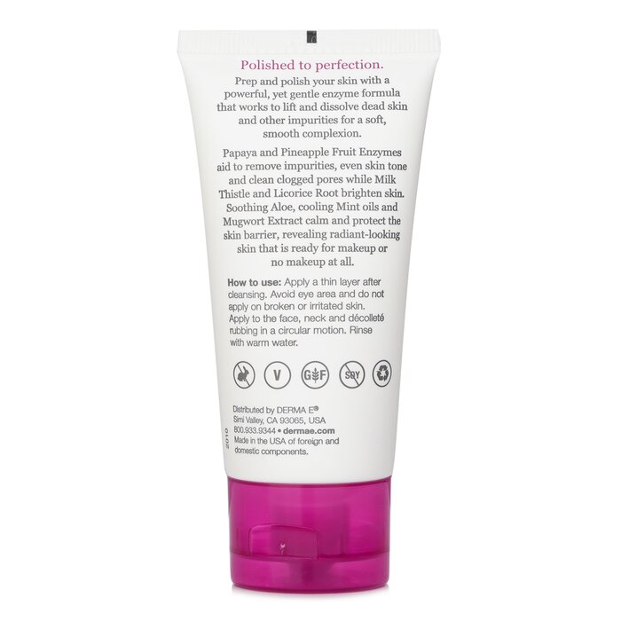 Derma E gentle enzyme peel with papaya and pineapple 48g/1.7oz