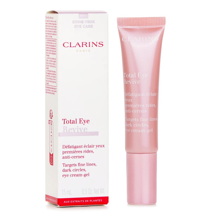 Clarins Total Eye Revive treatment 15ml/0.5oz with organic extracts for puffiness and dark circles