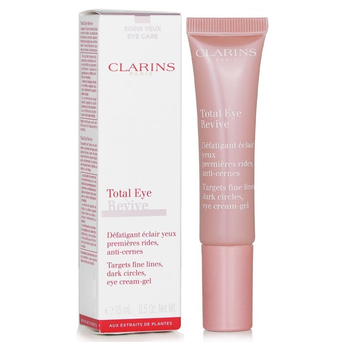 Clarins Total Eye Revive treatment 15ml/0.5oz with organic extracts for puffiness and dark circles