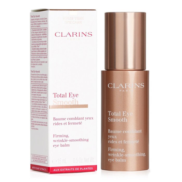 Clarins Total Eye Smooth balm 15ml/0.5oz for firming, hydrating, and brightening the eye area