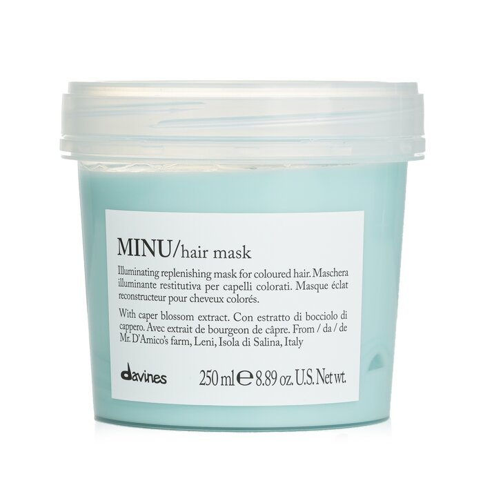 Davines Minu hair mask for colored hair 250ml/8.89oz with caper blossom extract