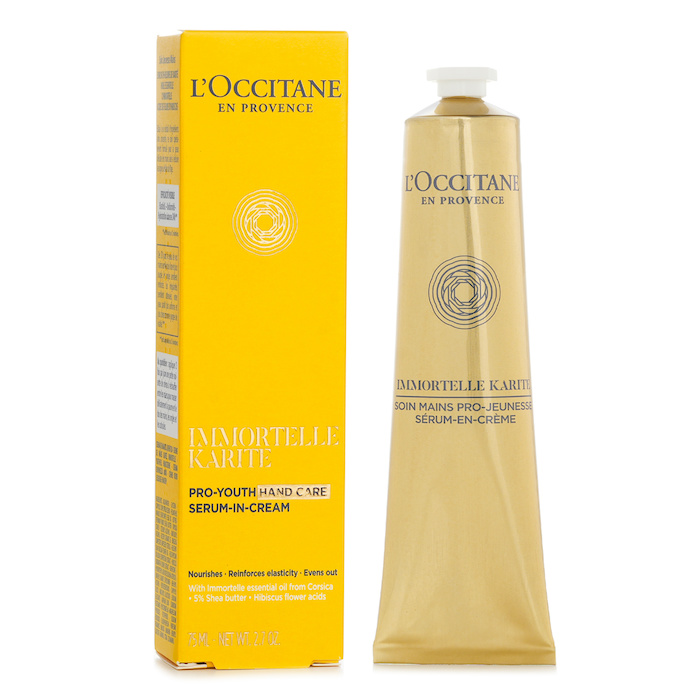 L'Occitane shea immortelle youth hand cream 75ml/2.7oz