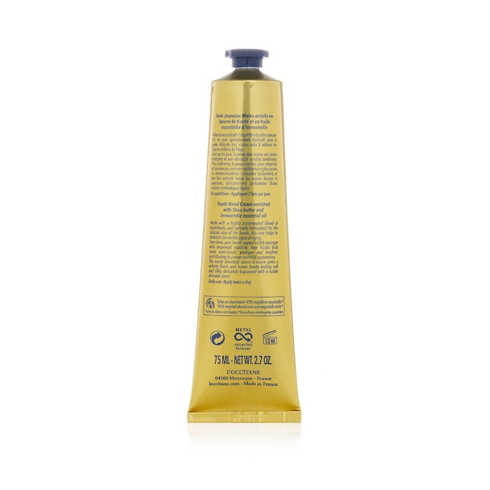 L'Occitane shea immortelle youth hand cream 75ml/2.7oz