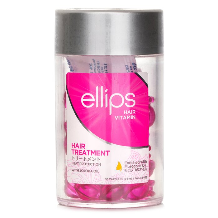 Ellips Hair Vitamin Oil Treatment with Moroccan, Argan, and Jojoba Oils, 50 capsules x 1ml