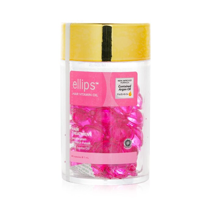 Ellips Hair Vitamin Oil Treatment with Moroccan, Argan, and Jojoba Oils, 50 capsules x 1ml