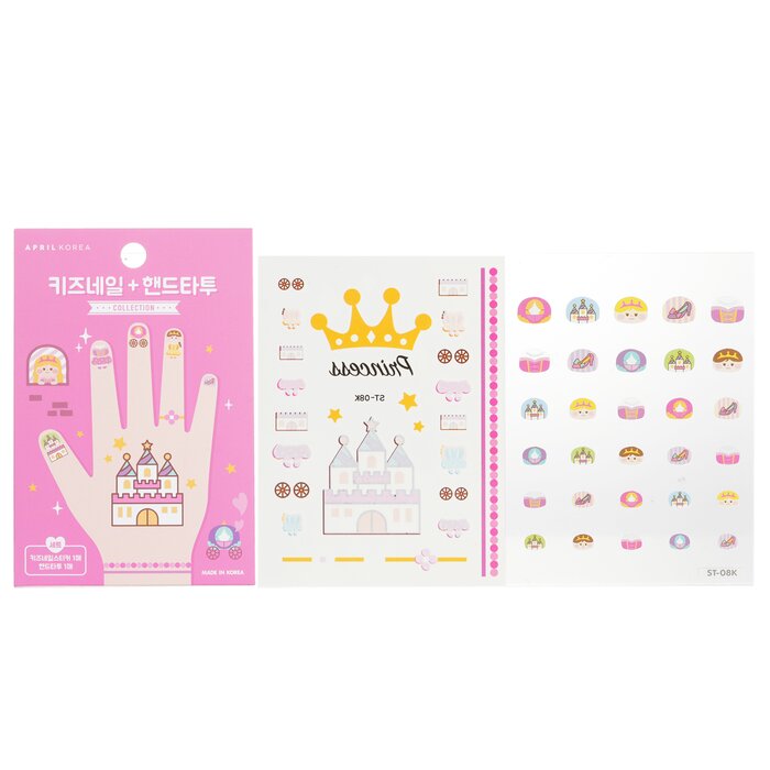 April Korea nail and hand tattoo stickers - assorted designs, 1pc