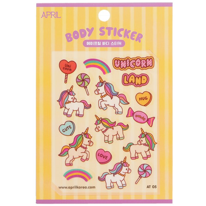 April Korea body sticker - assorted themes 1pc