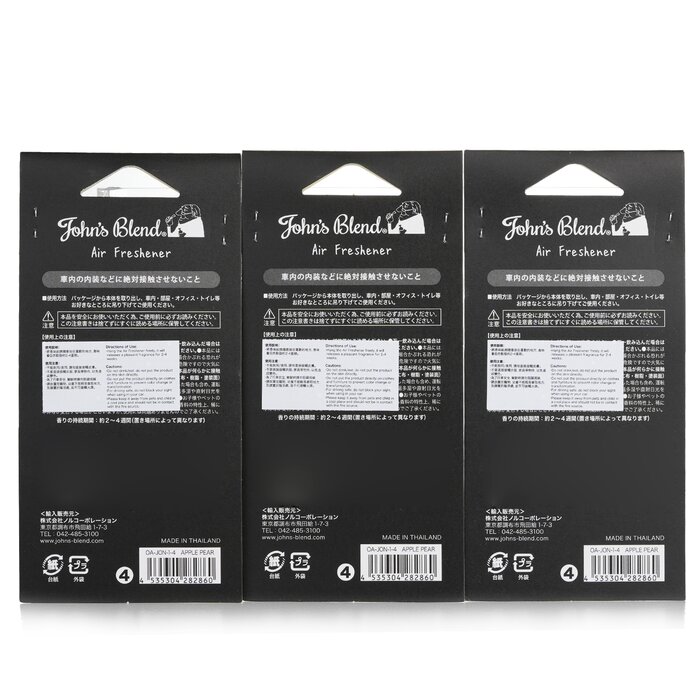 John's Blend air freshener apple pear 3pcs