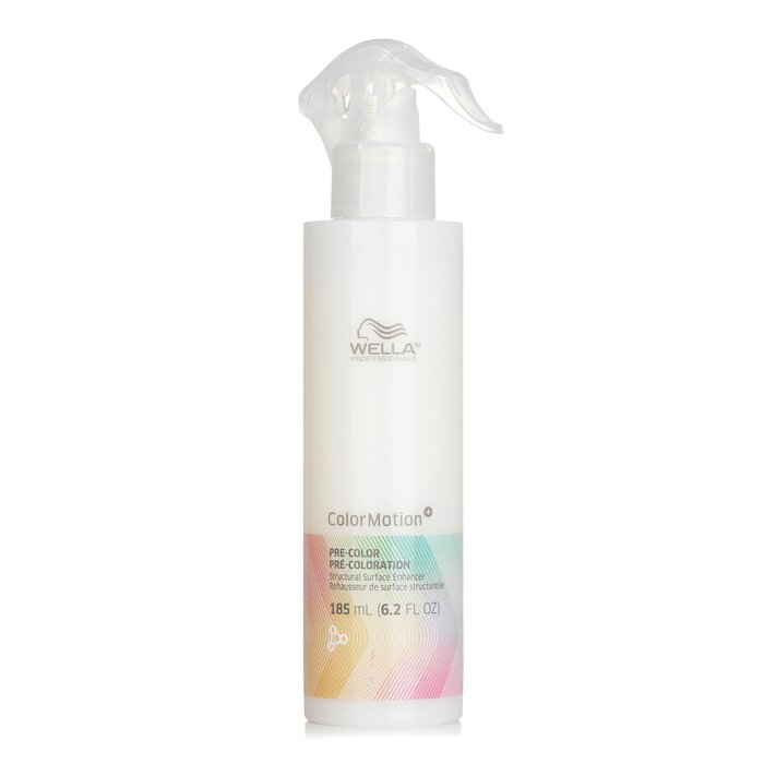 Brand: WellaOld Name: ColorMotion+ Pre-Color Treatment 185ml/6.2ozSize: 185ml/6.2ozDescription: Introducing the Wella ColorMotion+ Pre-Color Treatment, your ultimate companion for achieving vibrant, even hair color. Specially designed for brittle and frag