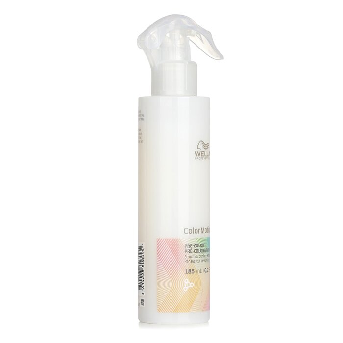 Brand: WellaOld Name: ColorMotion+ Pre-Color Treatment 185ml/6.2ozSize: 185ml/6.2ozDescription: Introducing the Wella ColorMotion+ Pre-Color Treatment, your ultimate companion for achieving vibrant, even hair color. Specially designed for brittle and frag