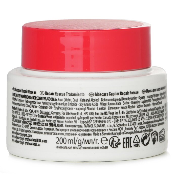 Schwarzkopf BC Bonacure peptide repair rescue treatment for damaged hair 200ml/6.7oz