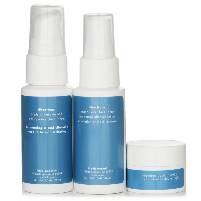 Bioelements 3-Step Mini Starter Set for Oily Skin 3pcs