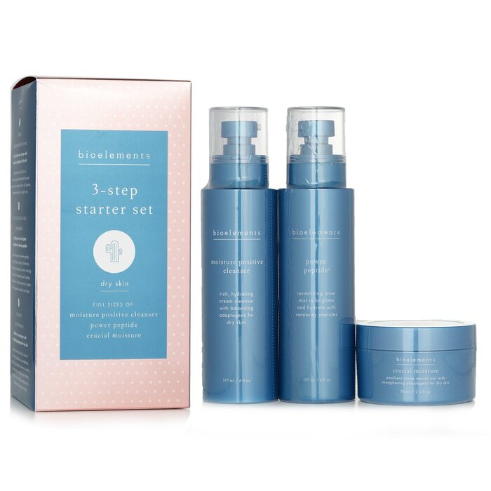 Bioelements 3-Step starter set for dry skin 3pcs