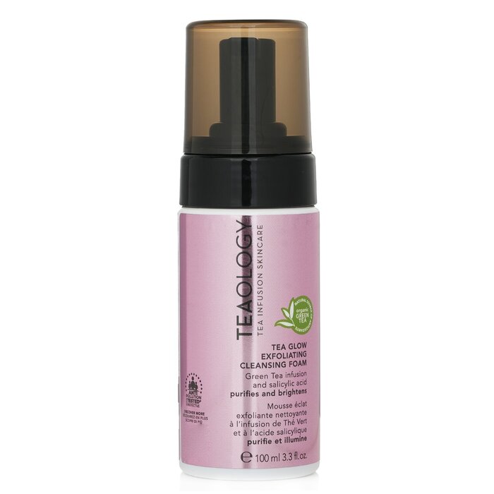 Teaology exfoliating cleansing foam with salicylic acid and green tea, 100ml