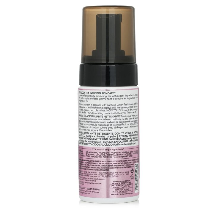 Teaology exfoliating cleansing foam with salicylic acid and green tea, 100ml
