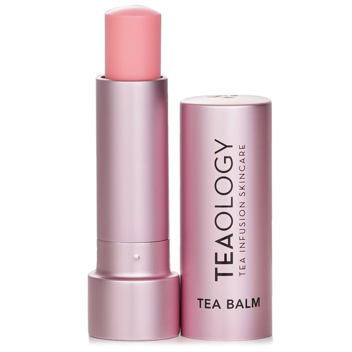 Teaology peach tea tinted lip balm with green tea water, 4.8g/0.17oz