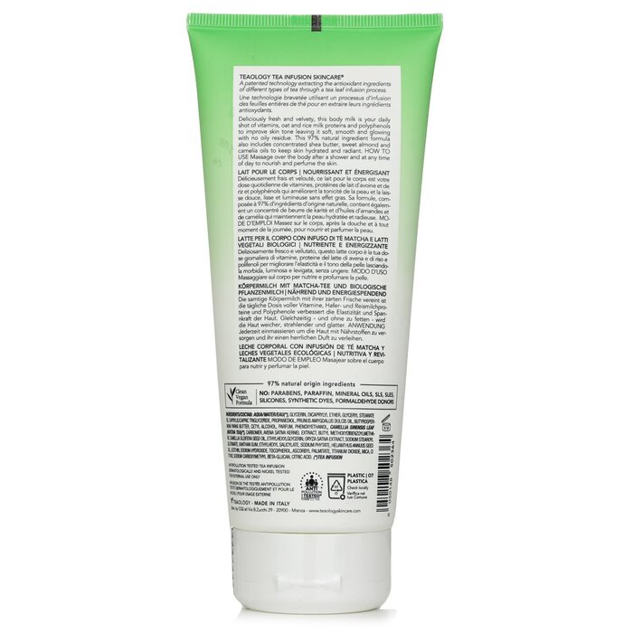 Teaology matcha latte body milk 200ml/6.7oz
