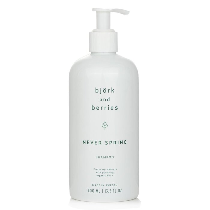 Bjork & Berries never spring shampoo with organic birch and sea buckthorn 400ml/13.5oz