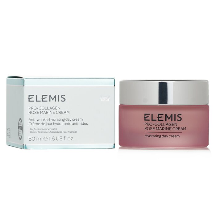 Elemis Pro-Collagen Rose Marine Cream 50ml with Padina Pavonica for anti-aging and hydration