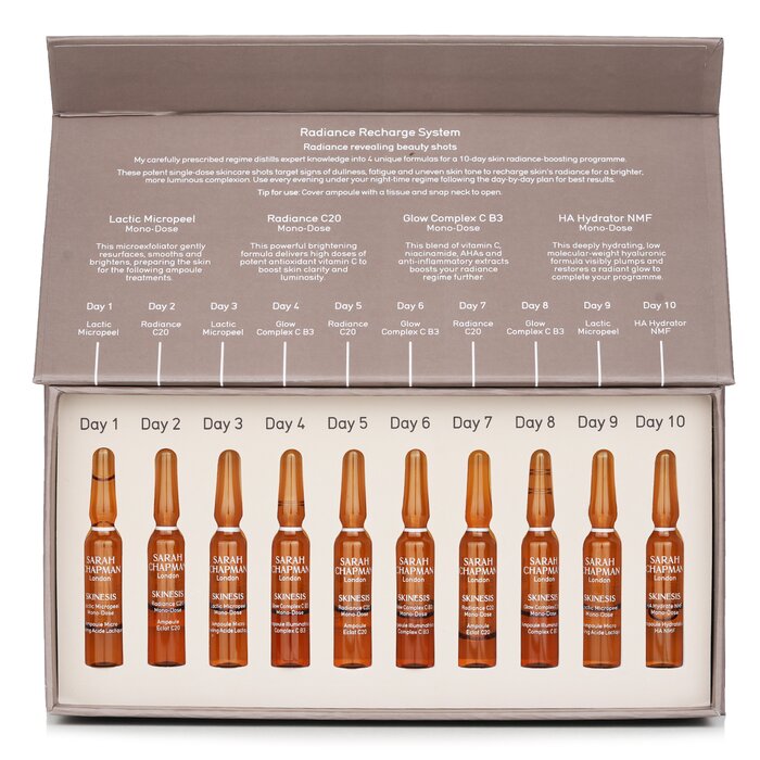 Sarah Chapman Skinesis Radiance Recharge System 10-day active shots