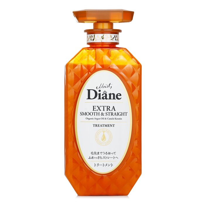 Moist Diane extra smooth and straight treatment 450ml/15.2oz with organic argan oil and keratin for frizzy hair
