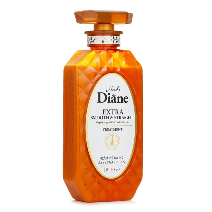 Moist Diane extra smooth and straight treatment 450ml/15.2oz with organic argan oil and keratin for frizzy hair