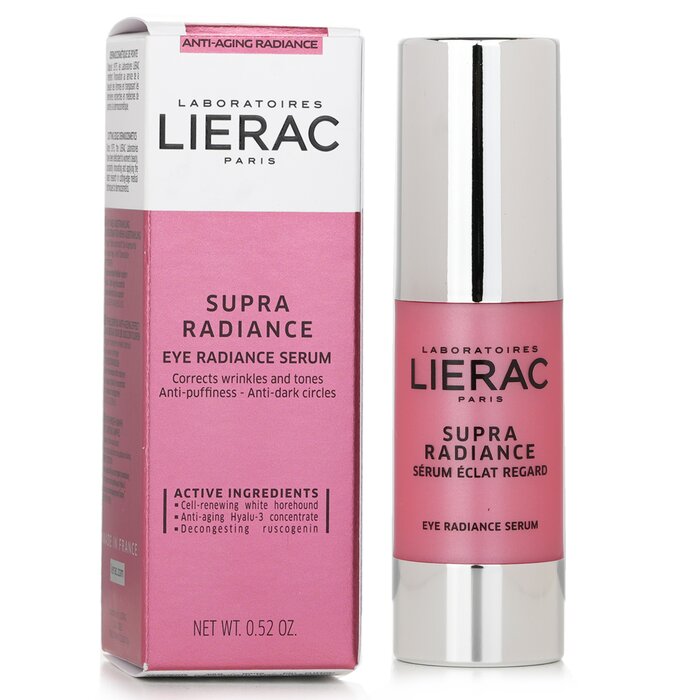 Lierac Supra Radiance Eye Serum with white horehound extract, 15ml